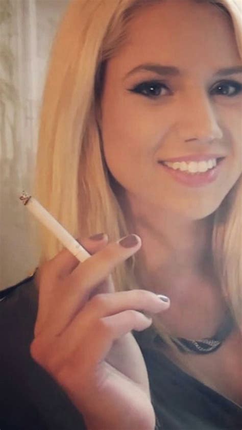 Blonde bj smoking